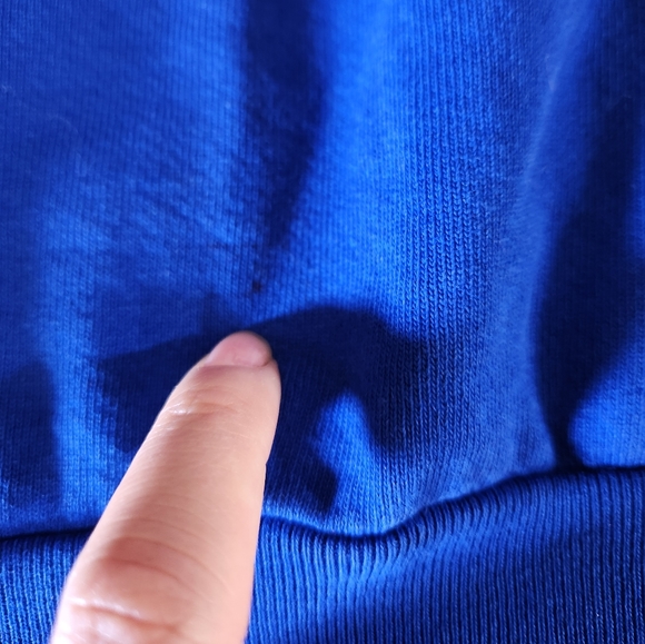 Infrathin Blue Crewneck Gradient Logo Wave Sweatshirt - Picture 3 of 6